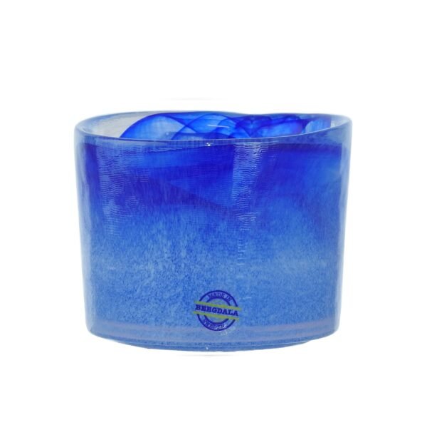 Petit pot BLEU Blanc bougeoir 1514-1
